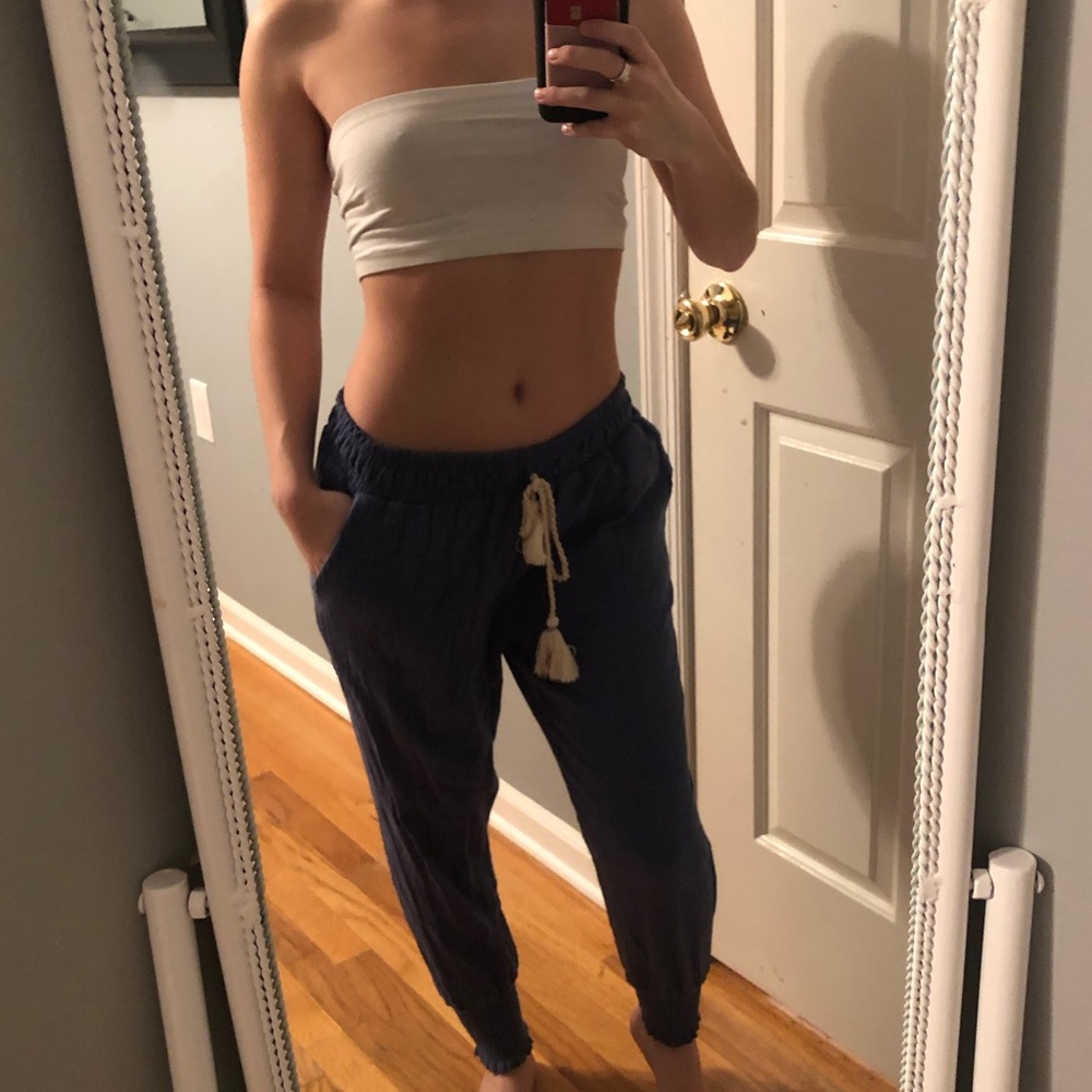 Baggy Blue Beach Joggers (Size XS/S)